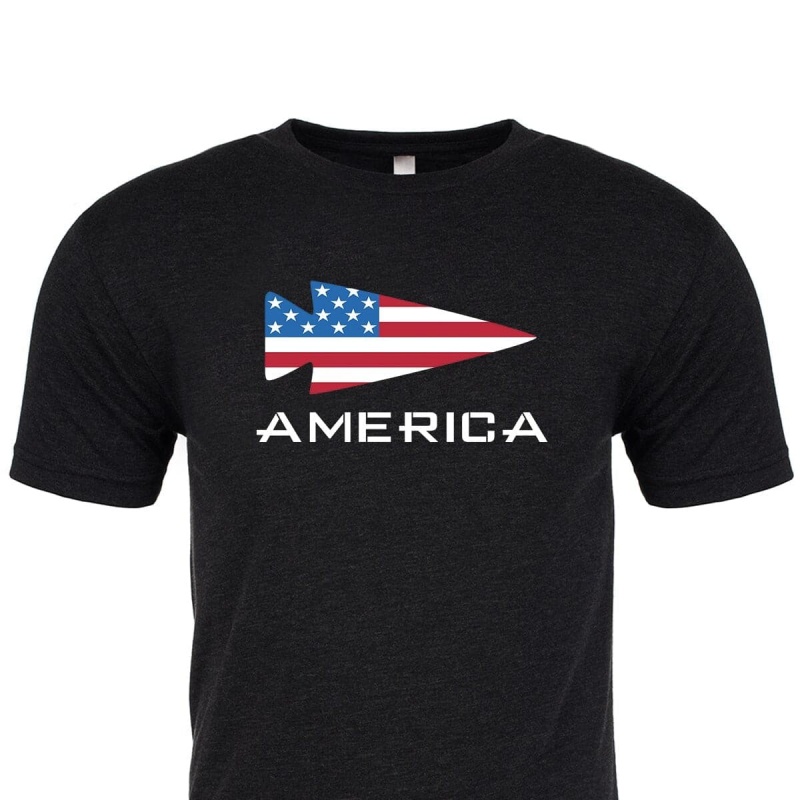 Goruck America T-Shirt Men Black | NL-042173-YOD
