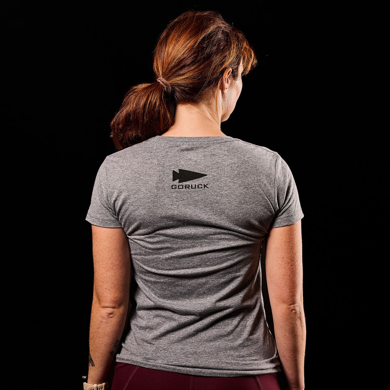 Goruck CrossFit T-Shirt Women Grey | NL-401263-KFU