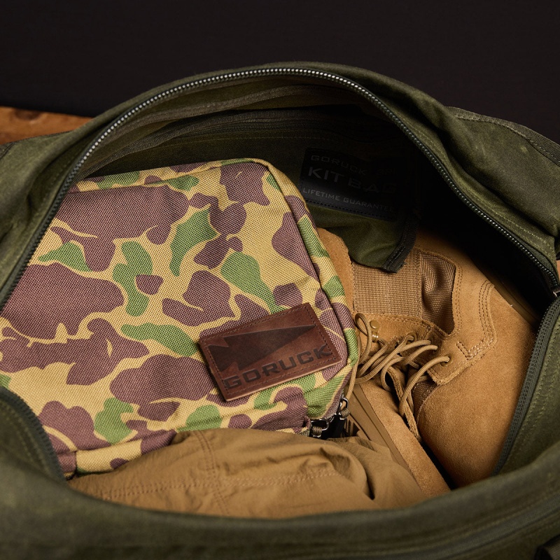 Goruck Kit Waxed Canvas Bags Accessories Olive | NL-829074-INE