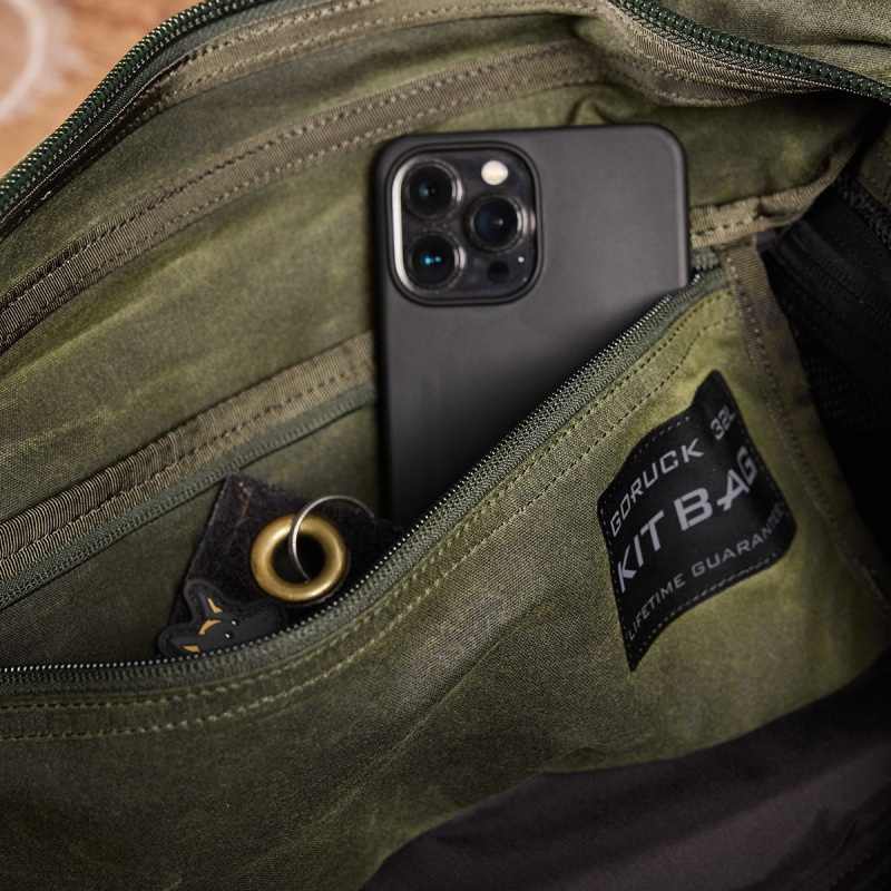 Goruck Kit Waxed Canvas Bags Accessories Olive | NL-829074-INE