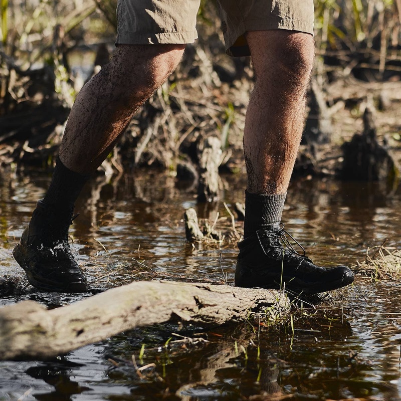 Goruck Merino Challenge Socks Men Green | NL-459183-MOR