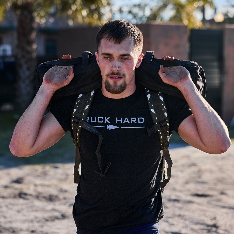 Goruck Ruck Hard T-Shirt Men Black | NL-127695-ZXW