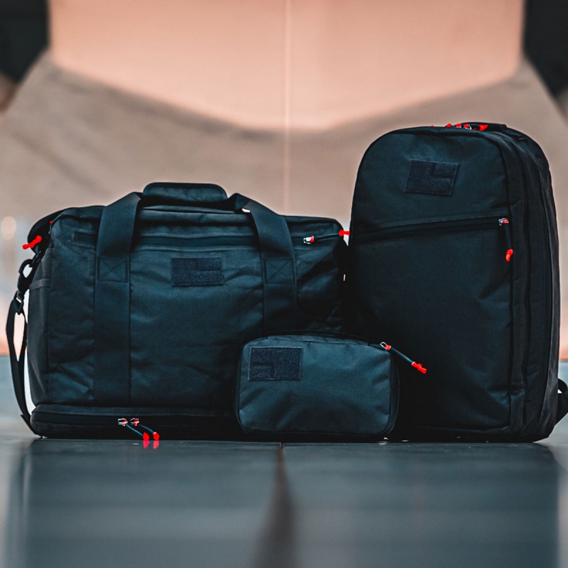Goruck Shadow Pockets x Carryology Ultra Blaze Bags Accessories Black / Orange | NL-145860-GOK