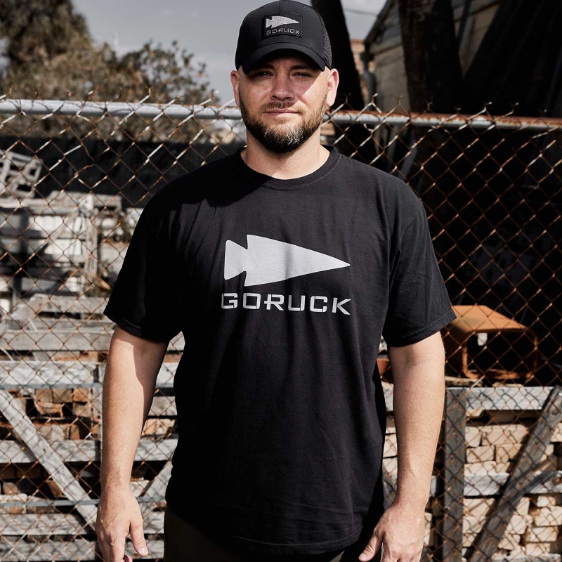 Goruck Spearhead Heavyweight T-Shirt Men Black | NL-742096-KAI