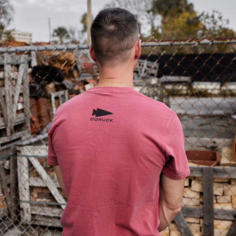 Goruck Spearhead Heavyweight T-Shirt Men Red | NL-723596-BOK
