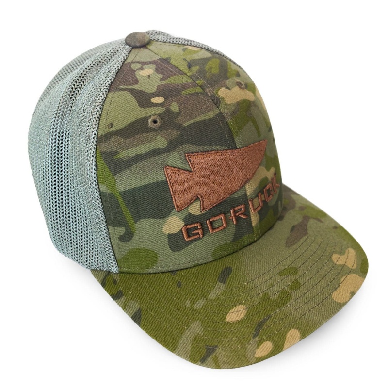 Goruck Trucker (Flexfit) Tropic Multicam Hat Accessories Camo | NL-462817-XSM