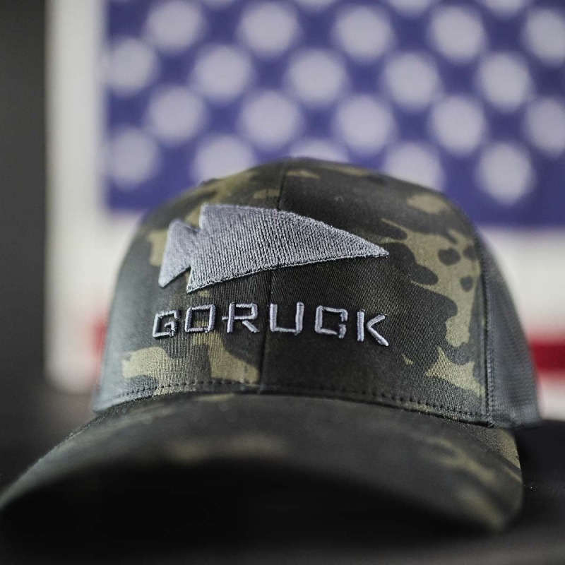 Goruck Trucker Snapback Hat Accessories Camo | NL-157243-GDK