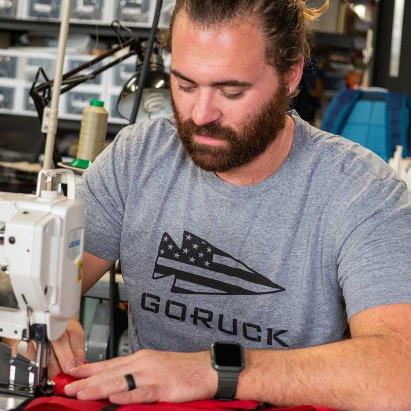 Goruck USA T-Shirt Men Grey | NL-380159-FOZ