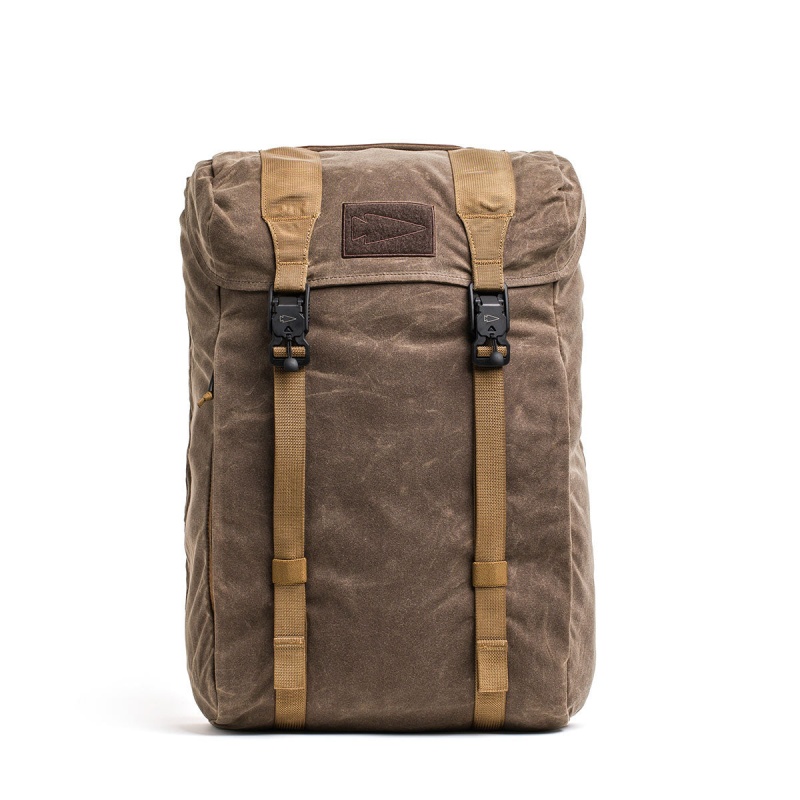 Goruck Waxed Canvas M23 Accessories Brown | NL-018457-WKU